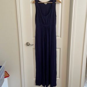 Navy blue boden maxi dress. Size 12L.